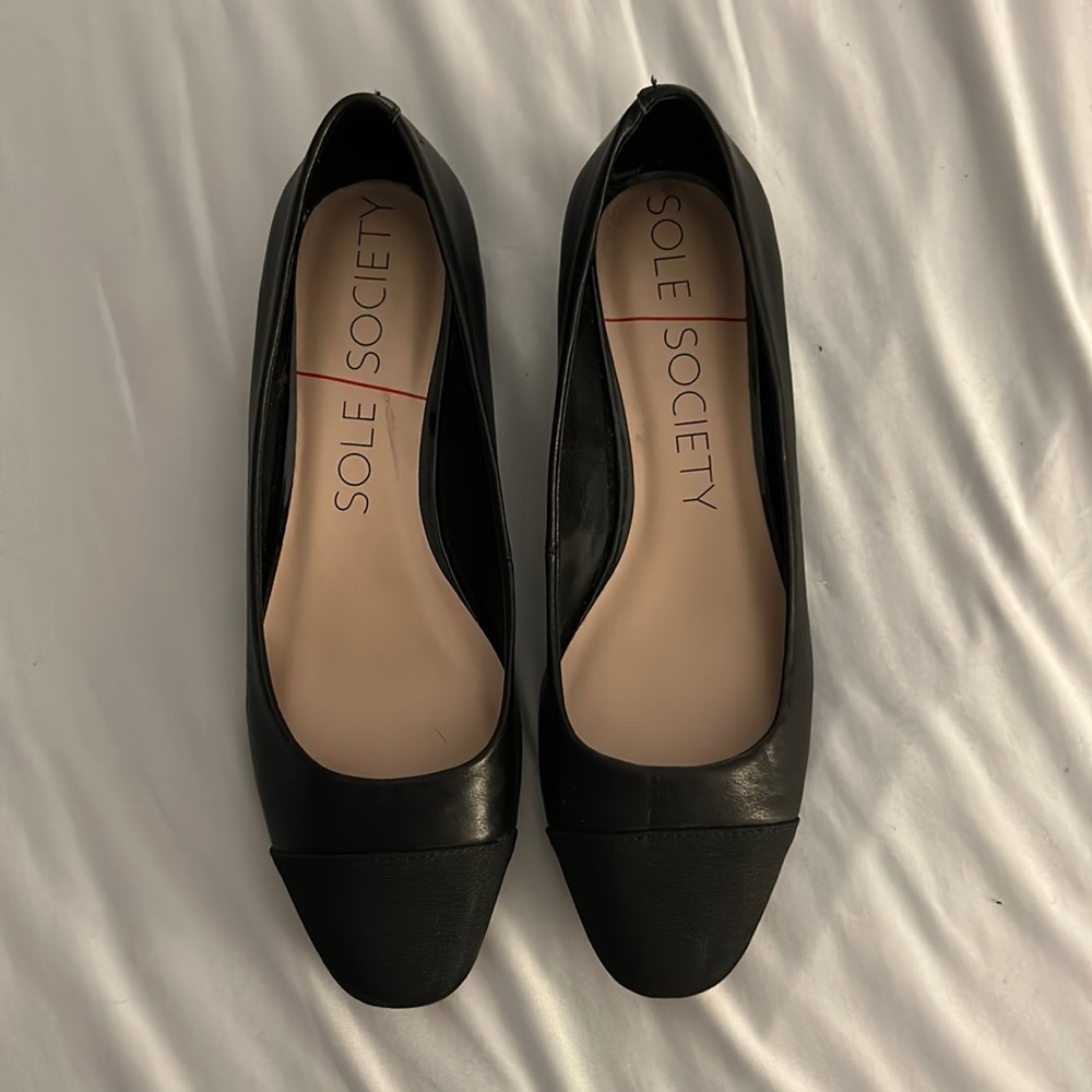 Brand New Sole Society Size 7.5 Black Flats